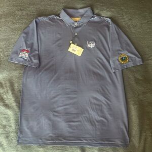 Classic Navy Striped Polo by [Brand]